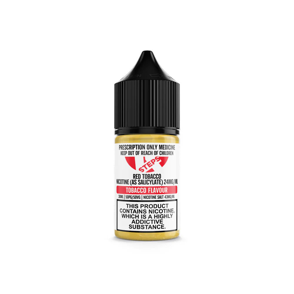 4STEPS TOBACCO RED NICOTINE SALTS (30ML BOTTLE) - Image 4
