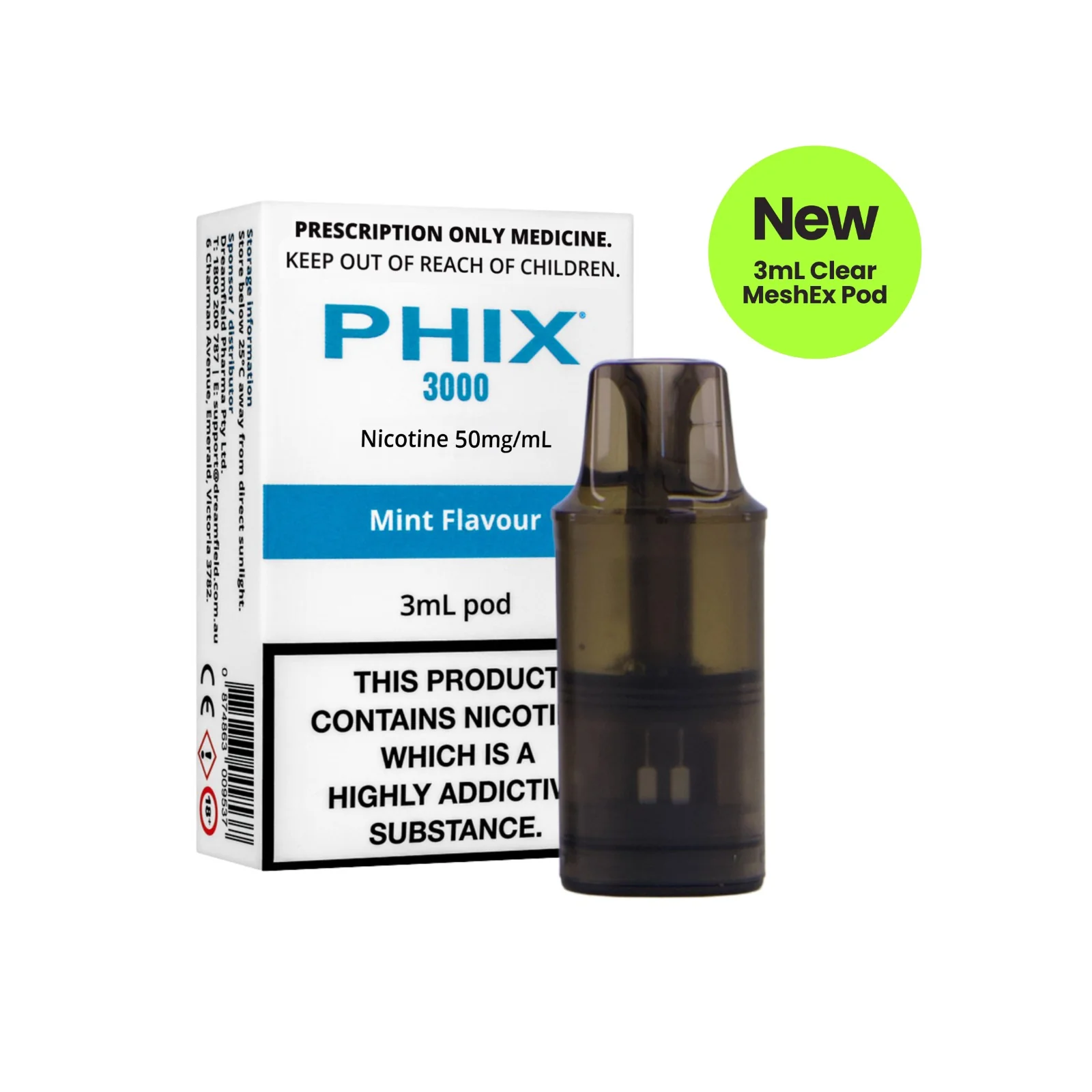 PHIX 3000 POD MINT (1 X 3ML) - Image 3