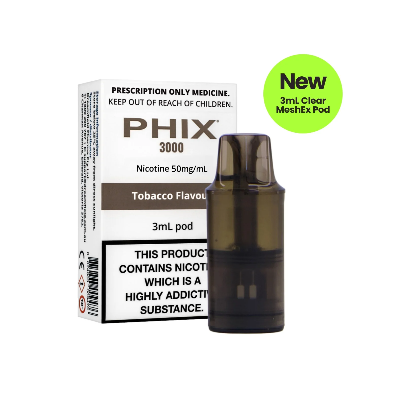 PHIX 3000 POD TOBACCO (1 X 3ML) - Image 3